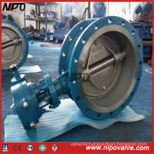 Cast Steel Flanged Double Eccentric Butterfly Valve